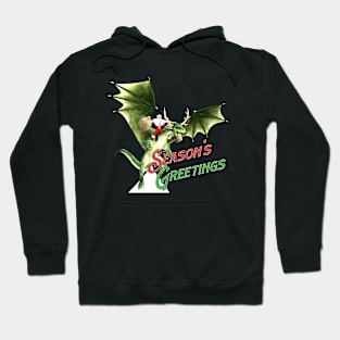 Santa Dragon Cutout Hoodie